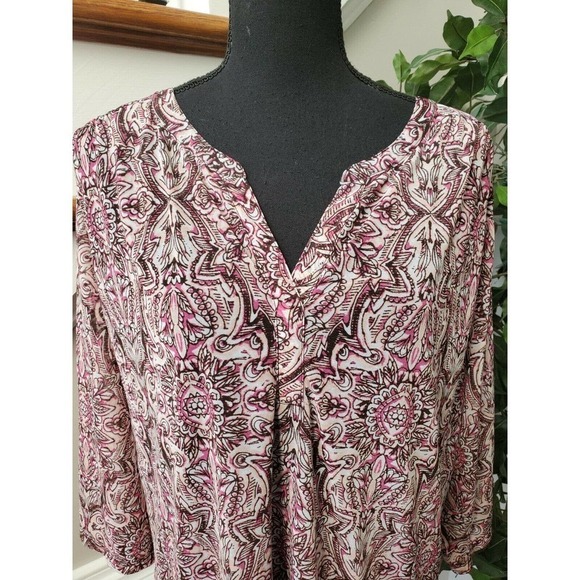 Croft&Barrow Women's Multicolor Top Dress 3X - Picture 6 of 12